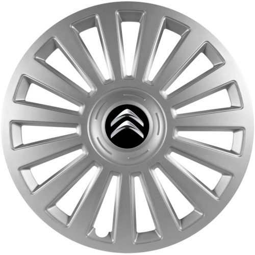 KRYTY KOLIES PRE CITROEN 16" LUXURY silver 4ks